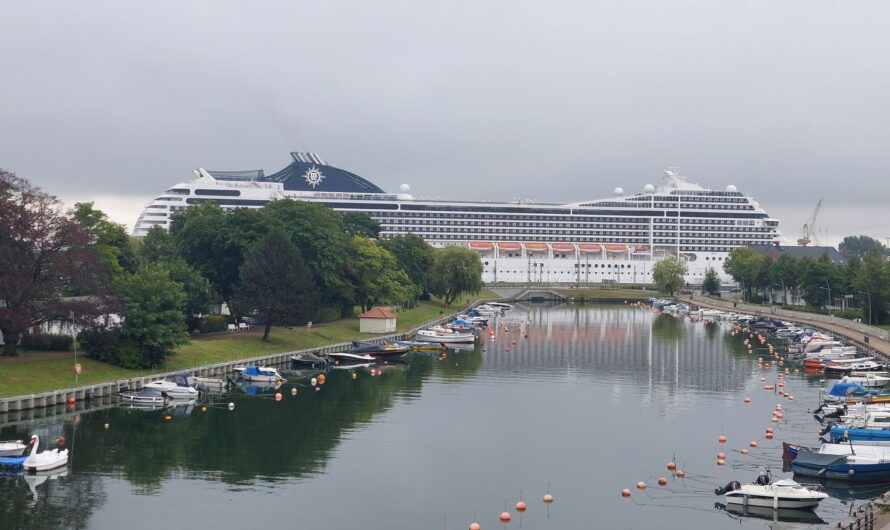 Abfahrt in Warnemünde